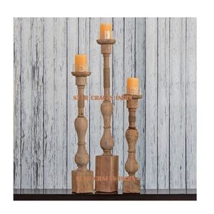 Bougeoir de luxe avec logo personnalisé de n'importe quelle taille bocaux vides en bois personnalisés pour la décoration intérieure bocaux à bougies de mariage décoration - Product Image 4