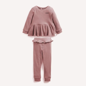 Conjuntos de Dos Piezas de Ropa para Niños de Buena Calidad, Personalizables, Transpirables, con Capucha, Cálidos, Unisex, Antibacterianos - Product Image 1