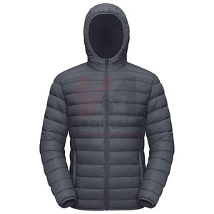 Water Resistant Windproof Mens Puffer Jacket Hood Warm Quilted Winter <b>Coat</b> for Outdoor Sports OEM/ODM Custom Branding - Product Image 1