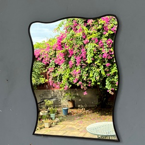 <b>Wall</b> hanging <b>mirror</b> decorative luxurious <b>mirror</b> with <b>black</b> finish <b>wall</b> <b>mirror</b> - Product Image 2