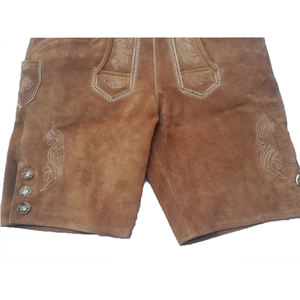 กางเกงหนังแท้สำหรับผู้ชายดีไซน์ตามสั่งสไตล์6XL กลางมีกระดุมแบบดั้งเดิม Oktoberfest - Product Image 3