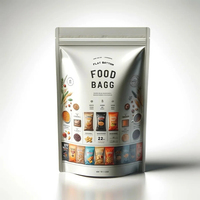 Sacs d'Emballage Alimentaire en Plastique Imprimés sur Mesure, Sacs Mylar Réutilisables pour Bonbons, Biscuits et Snacks