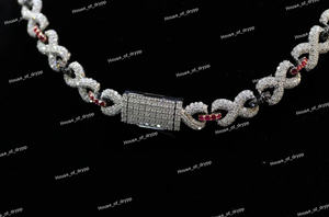 Collar de Plata de Ley 925 con Cadena de Eslabones Infinitos y Diamantes Moissanite para Unisex, Elegante y Brillante, Joyería de Regalo para Unisex - Product Image 2