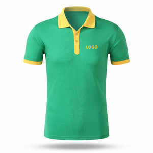 T-shirts polo pour hommes en polyester et coton avec logo personnalisé de haute qualité t-shirts polo d'uniforme de bureau pour hommes - Product Image 2