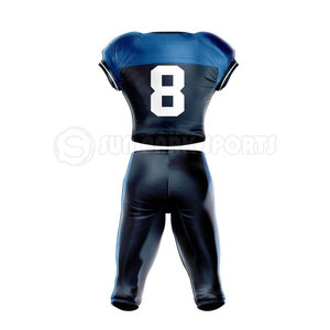 Conjunto de manga corta transpirable de uniforme de fútbol americano de diseño personalizado para diferentes estilos - Product Image 2
