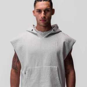 <b>Men</b> Workout <b>Sleeveless</b> <b>Hoodie</b> - Lightweight and Breathable Gym <b>Hoodie</b> for Fitness Bodybuilding - Product Image 3