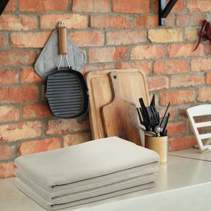 Ensemble de serviettes éponge unilatérales 100% coton plat en bambou tissé à carreaux conçu sur mesure pour un usage commercial domestique pour les serviettes de cuisine - Product Image 1