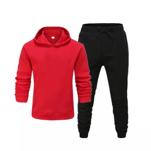Venta al por mayor de hombres deportivos de algodón Tech Fleece Stripe Track Suits transpirable impreso pantalones con capucha con 2 piezas Sweatsuit Plus Size - Product Image 4