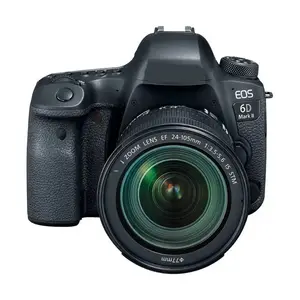 Toptan M6 Mark II Mirrorless dijital kompakt kamera + EF-M 15-45mm F/3.5-6.3 STM + EVF kiti, gümüş