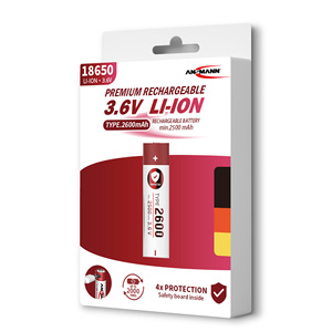 Batteria Ricaricabile Portatile 2600mAh Tipo C 18650 3.6V Li-ion ad Alta Densità Energetica Ecologica 1000 Cicli Ni-Mn-Co-O2 - Product Image 6