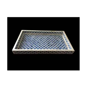 Nuevo juego rectangular de madera de mango de 3 bandejas de té de madera talladas plato de mesa para servir aperitivos plato de almacenamiento de alimentos para Hotel hogar - Product Image 2