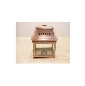 <b>Large</b> Size Copper <b>Lantern</b> with Glass Decorative <b>Candle</b> Holder Hanging <b>Lantern</b> For Outdoor Indoor Christmas Home Garden Decor - Product Image 5