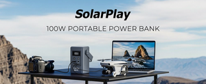 Pack d'énergie LiFePO4 100W 96,2Wh avec MPPT, charge rapide bidirectionnelle, 5 ports d'entrée solaire, approuvé par les compagnies aériennes, léger - Product Image 5