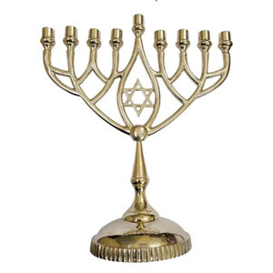 Elegant and Durable Casting Iron Menorah for <b>Hanukkah</b> Christmas for Holiday Candle Lighting Best Prices From Indian Supplier - Product Image 5