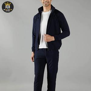 Vente en gros de survêtement de jogging à col montant de haute qualité pour hommes avec logo personnalisé Survêtement d'échauffement pour entraînement de gymnastique pour hommes - Product Image 2