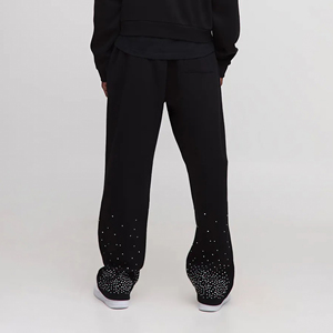 Wholesale Custom Washed Sweatpants for <b>Men</b> Stacked sweatpants with rhinestones <b>Baggy</b> <b>Trousers</b> <b>men's</b> Pants High Quality <b>Trousers</b> - Product Image 5