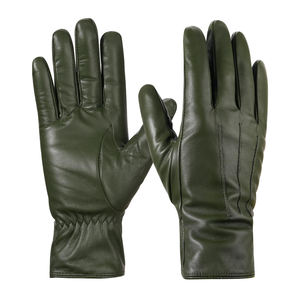 Gants en cuir décontractés pour femmes d'hiver Multifonctionnels Écran tactile Mains chaudes Extérieur et usage quotidien Gants de mode - Product Image 1