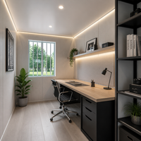 Maison Modulaire Conteneurisée Moderne Préfabriquée Mobile pour Jardin Extérieur, Café et Bureau