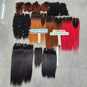 Hueso recto para color natural Extensiones de cabello súper doble dibujado de 24 pulgadas Mujeres negras Etiqueta privada Productos para el cabello de alta calidad - Product Image 3