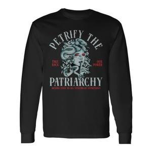 Maglietta promozionale a maniche lunghe Medusa Petrify the Patriarchy - Product Image 1