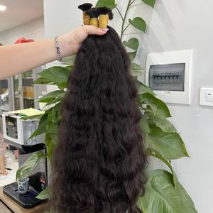 วิกผมยาวสีดำแบบลอนตามธรรมชาติแบบเวียดนาม - Product Image 3