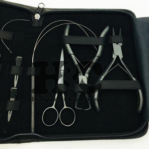 Ready to Ship <b>Hair</b> Extension Tool Kit New Black Stainless Steel Pliers with Tape Plier <b>Pads</b> Sustainable and Stylish <b>hairs</b> makeup - Product Image 5