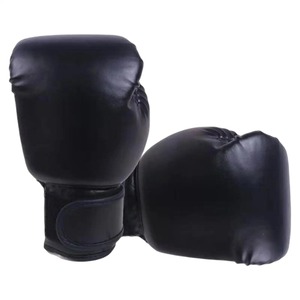 Guantes de boxeo de cuero impermeables de Color sólido para mujeres y hombres Sanda Training Sandbags Muay Thai Combat Kickboxing Guantes para adultos - Product Image 3