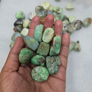 Pierres Roulées de Chrysoprase Naturel Polies Écologiques en Gros – Pierre Précieuse Verte de Guérison, Abondance, Joie, Cœur, Feng Shui, Religieux - Product Image 1