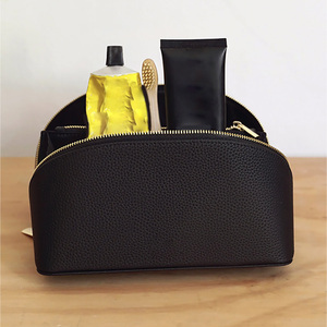 Bolsa de almacenamiento de cosméticos de cuero de vaca genuino 2024, organizador pequeño de viaje, estuche de cosméticos, bolsa de cuero genuino auténtico - Product Image 6