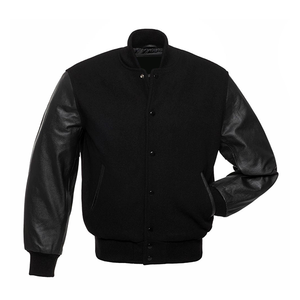 Chaqueta para hombre patchwork Premium Wool Varsity Letterman Jacket con mangas de cuero al por mayor con estilo de alta calidad prendas de vestir exteriores - Product Image 3