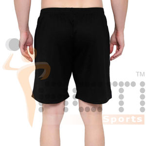 Pantalones cortos de correr de color liso con logotipo personalizado al por mayor, pantalones cortos de entrenamiento cruzado para hombre, pantalones cortos de compresión para entrenamiento de gimnasia, alta calidad Odm - Product Image 3