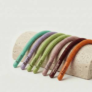 Eco-Friendly Custom Logo Hoodie Drawcord Braided High Strength Twisted 3 Strand Garment Apparel Cord OEM Supplier - Product Image 3