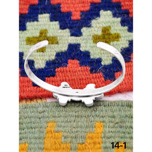 Southwest Handmade Golden Hills & Sterling Silver Fashion Cuff Bracelet - Product Image 4