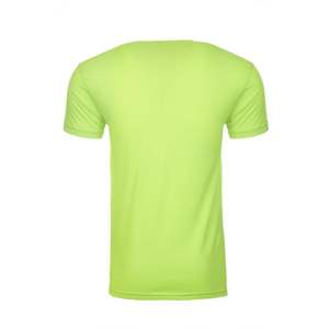 T-shirt ras du cou pour homme-grand t-shirt vert menthe/50% Polyester 25% coton peigné 25% rayonne t-shirts - Product Image 6