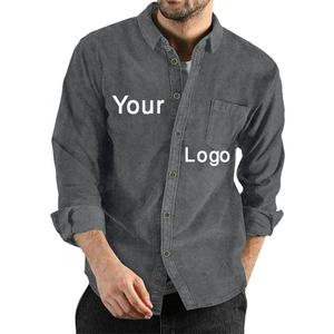 ผู้ผลิตโดยตรง! เสื้อเชิ้ตลำลองผ้าฝ้าย100% สำหรับผู้ชายขนาดใหญ่พิเศษพิมพ์ลายปักโลโก้ตามสั่งสำหรับฤดูใบไม้ร่วง - Product Image 5