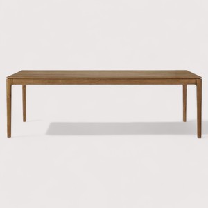 Mesa de comedor de banquete de madera maciza comercial de 240 cm para muebles de restaurante de madera de teca de lujo de 12 asientos para hoteles y bodas - Product Image 1