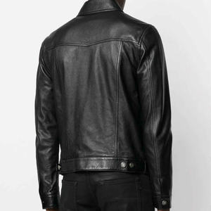 Veste de printemps pour homme, nouvelle veste 4xl Slim Fashion Pu loisir en cuir de couleur Pure. - Product Image 4