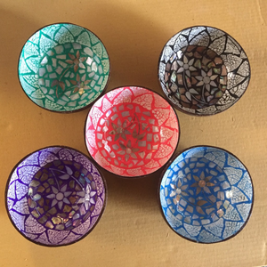 Tazón de coco lacado de alta calidad, artesanía ecológica, hogar y cocina, fabricante personalizado de Vietnam - Product Image 2