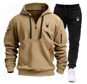 ชุดสูทสำหรับผู้ชายแบบระบายอากาศได้ดีวัสดุคุณภาพดีสไตล์ดีชุดวอร์มสำหรับผู้ชาย - Product Image 3