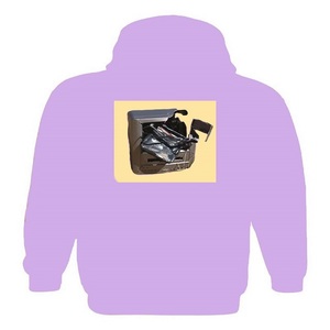 Pulls à logo personnalisé en gros 100% sweat à capuche surdimensionné lourd vintage en coton - Product Image 4