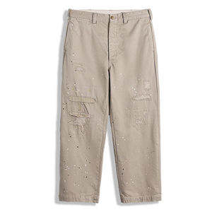 Pantalones Chinos Casuales Vintage para Hombre, Estilo Americano Clásico, Corte Relajado, 100% Algodón, Cintura Media, Parche Plano, Estilo Recto - Product Image 3