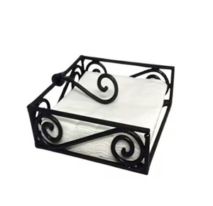 Elegantes servilleteros de metal con opciones de logotipo personalizado ideales para restaurantes, bodas y uso doméstico - Product Image 2