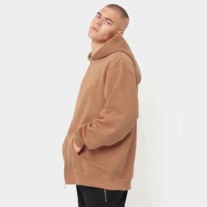 Fabricantes de ropa Liso Sudadera con capucha personalizada de gran tamaño Unisex en blanco Peso pesado Algodón Hombres Sudaderas 3D Puff Print Hombres - Product Image 3