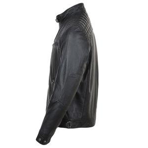 Abrigo de cuero de motocicleta marrón desgastado de alta calidad, chaqueta de cuero de vaca auténtica, chaqueta de cuero de motorista Cafe Racer para hombres - Product Image 3