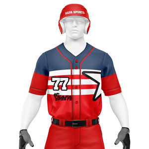 Ensemble d'uniformes de baseball en gros OEM, logo personnalisé, maillot de baseball d'équipe, pantalon, vêtements de sport - Product Image 1