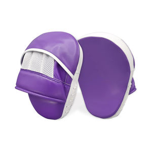 Manoplas de perforación de cuero PU de diseño personalizado más vendidas Kickboxing y almohadilla de enfoque de boxeo tailandés boxeo profesional con empuñaduras - Product Image 1