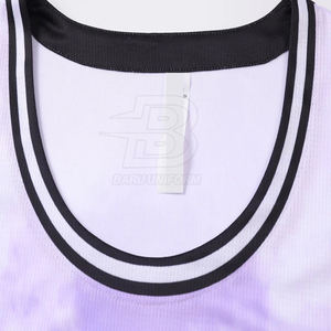 Uniforme de basketball de qualité supérieure 100% polyester, dernier design, respirant, personnalisable, séchage rapide, évacuation de l'humidité, grandes tailles - Product Image 2