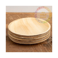 Assiettes jetables et biodégradables en feuilles de palmier Areca-Repas durables