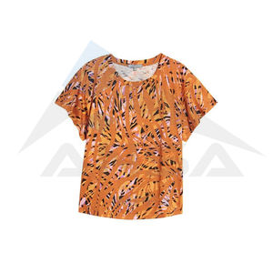 2024 การออกแบบล่าสุดเสื้อยืดระเหิดแฟชั่นสวมใส่ผู้หญิงเสื้อยืด Sublimated ด้วยผ้าคุณภาพดีที่สุดขายส่ง - Product Image 5