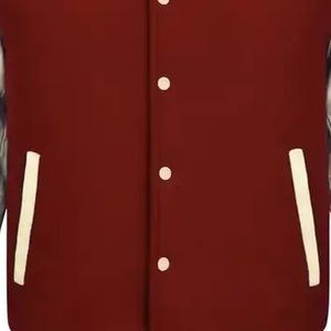 เสื้อแจ็กเก็ตผ้าวูลปักลายมีตัวอักษรขายส่งมีสไตล์ - Product Image 3